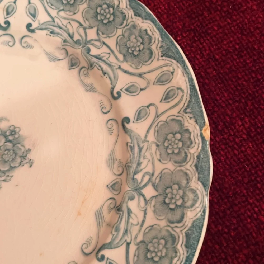 Vintage Glenwood 7” Semi-Porcelain Plates Set of 3 J.H.W. & Sons Hanley, England